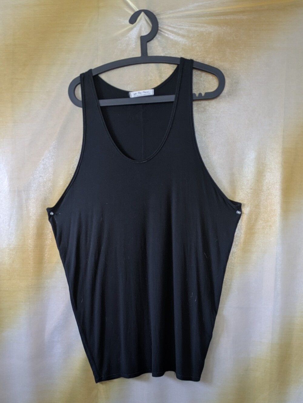 -We The Free FP Black Sleeveless Scoop Neck Tunic Tank Top Small